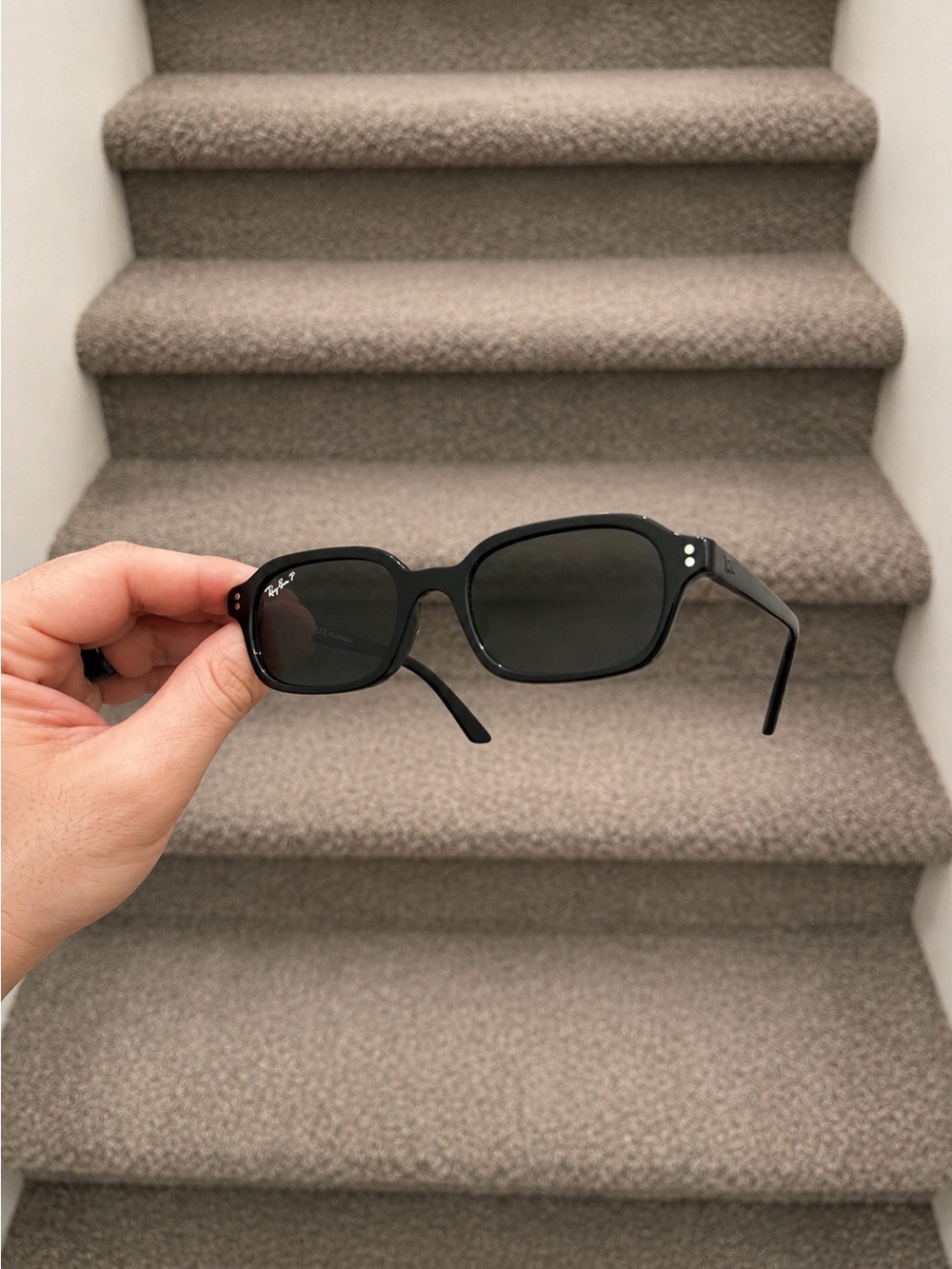 NEW Ray-Ban Sunglasses ZURI RB4455 Black Polarized 52MM